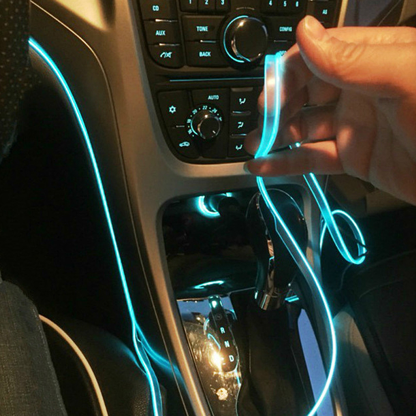 Svítící elektrický kabel - drát, 2m, barva fialová 12V