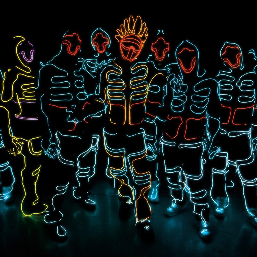 Svítící elektrický kabel - drát, 3m, barva růžová  12V