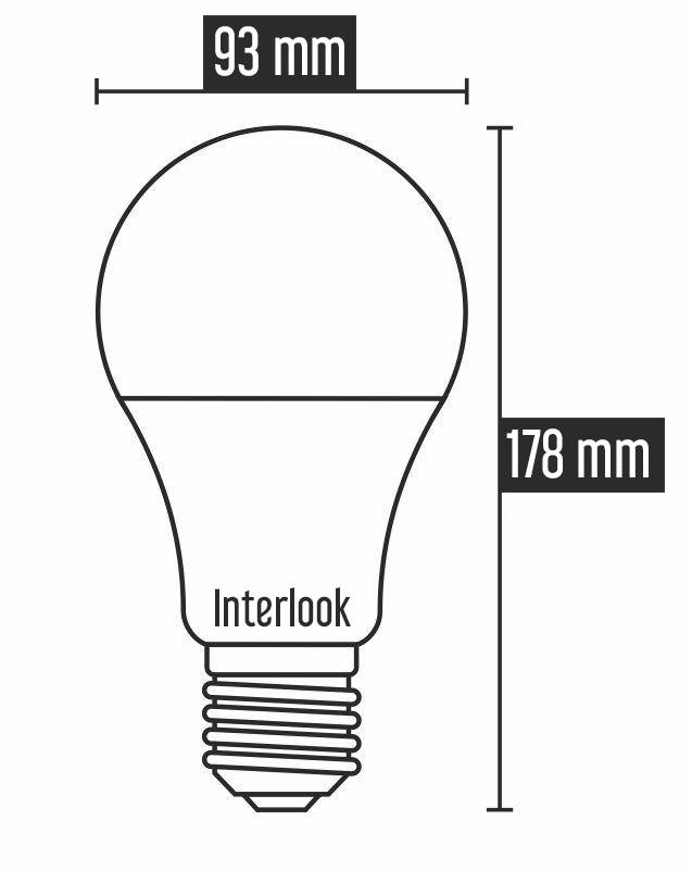 Sada 10ks LED žárovek E27 22W 4000K, 2835 SMD CCD, 2497lm=160W