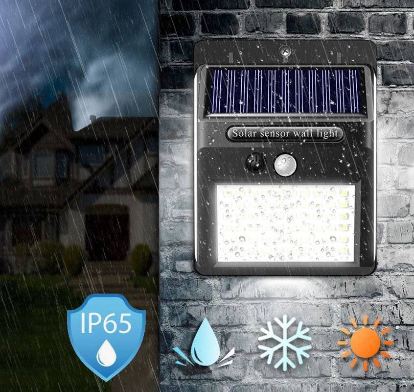 Solární světlo s detektorem pohybu 20 LED 40W 120°