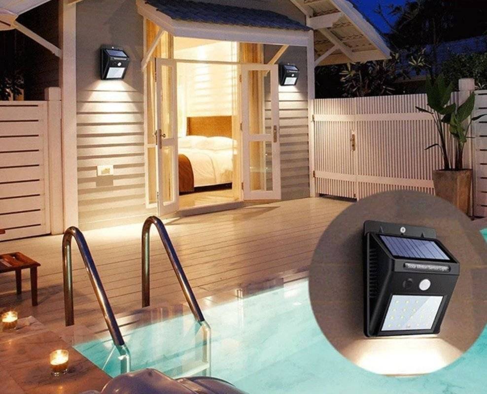 Sada 5ks solární světlo s detektorem pohybu 20 LED 40W 120°