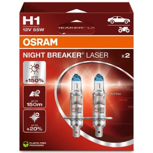 Osram H1 Night Breaker Laser +150% P14,5s 12V 55W 2ks 64210NL-HCB