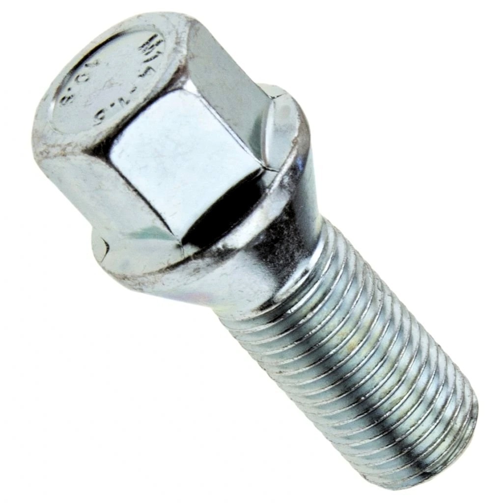 Kolový šroub M14x1,5x28mm, dosedací plocha kužel, klíč 17, pozink, BIMECC
