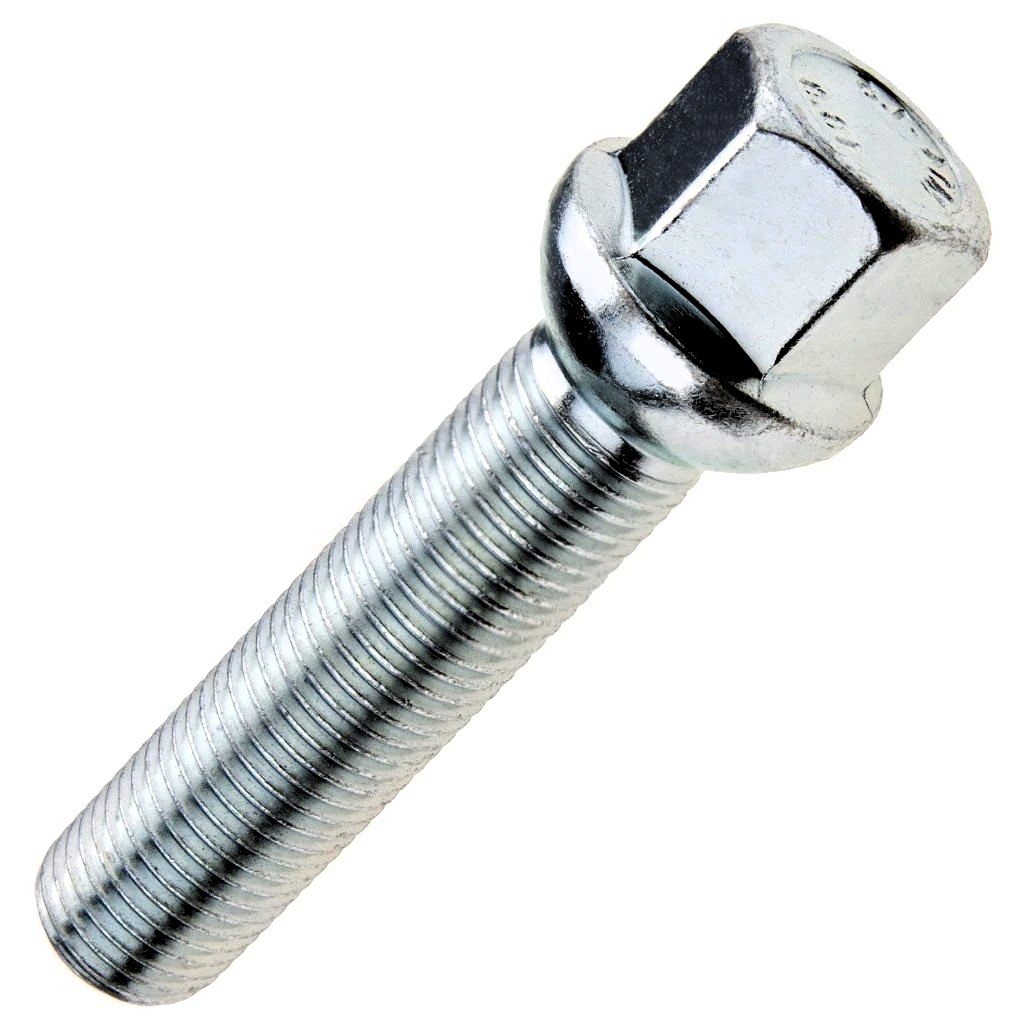 Kolový šroub M14x1,5x52mm dosedací plocha koule R12, klíč 17, pozink