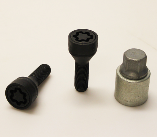 Zajišťovací šrouby SICUSTAR M12x1,5x25mm, kužel, klíč 17, černé