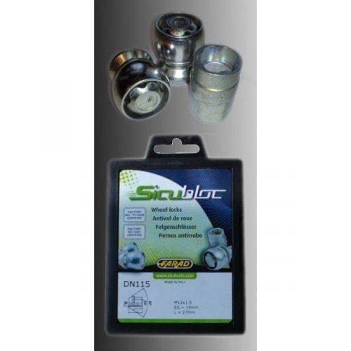 Zajišťovací matice SICUBLOC M12x1,25mm kužel, zavřená, klíč 19