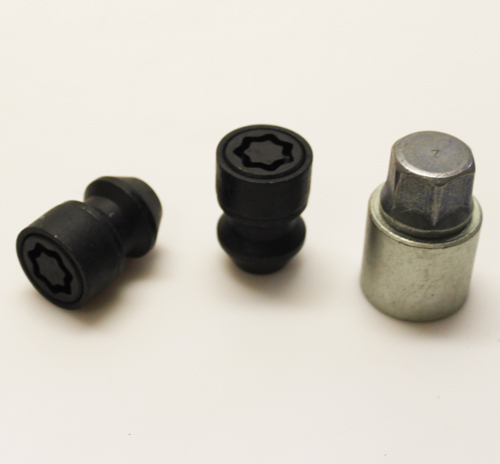 Zajišťovací matice SICUSTAR M12x1,5mm, kužel,zavřená, klíč 19, černé