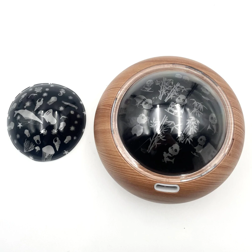 VÝPRODEJ - PTV USB hnědá aromadifuzér s dětskými barevnými motivy