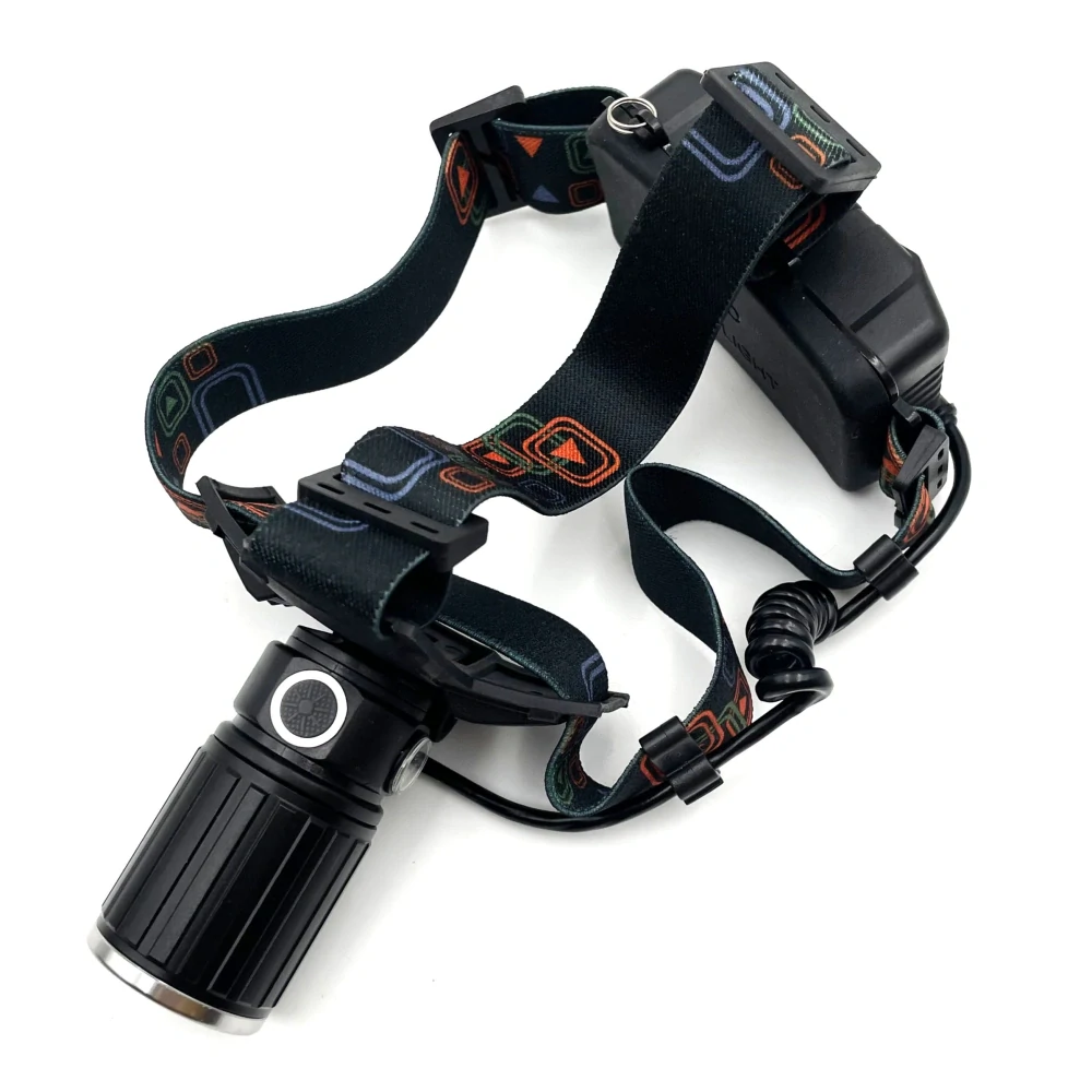 VÝPRODEJ - LED dobíjecí čelovka s kompasem 