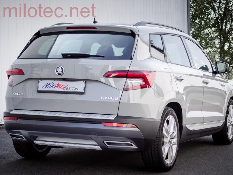 Dummy - koncovky výfuku, Alu Brush - Škoda Karoq