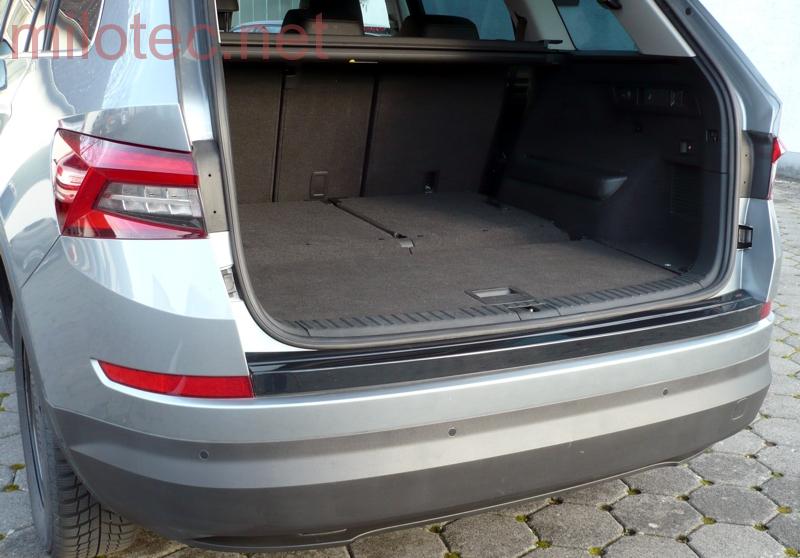 Práh pátých dveří s dlouhou hranou, černý lesklý „klavírlak“ - Škoda Kodiaq