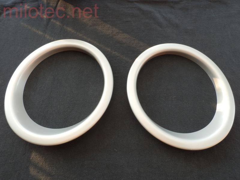 Rámečky mlhových světel, ABS stříbrný matný - Škoda Yeti