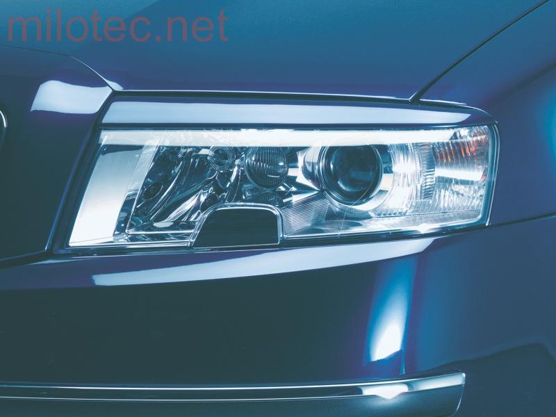 Kryty světlometů (mračítka), ABS černý - Škoda Superb I.
