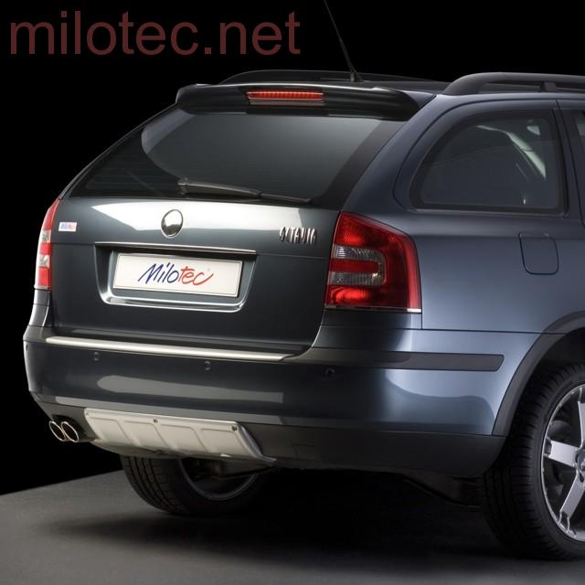 ALL-ROAD zadní díl nárazníku, stříbrný matný - Škoda Octavia II. Combi