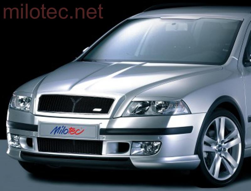 Kryty světlometů (mračítka), černá metalíza - Škoda Octavia II.