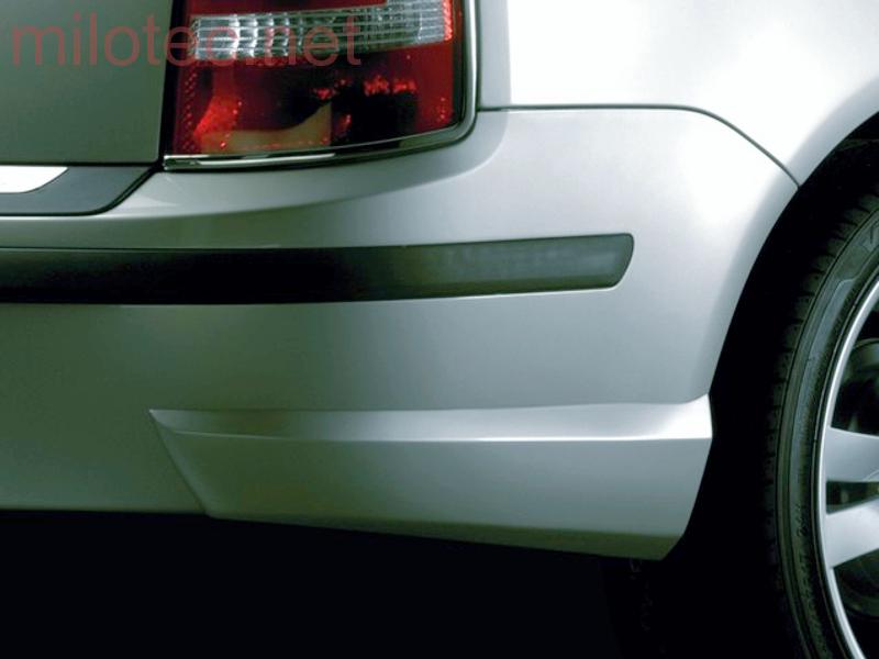 Rozšíření zadního nárazníku, ABS stříbrný matný - Škoda Fabia I. Combi/Sedan