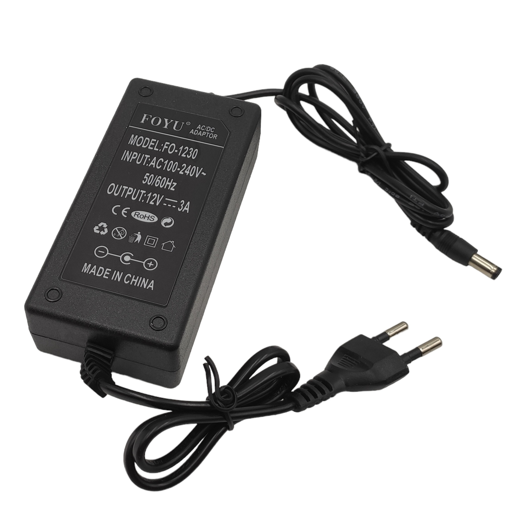 Napájecí zdroj zásuvkový, trafo 12V - 3A