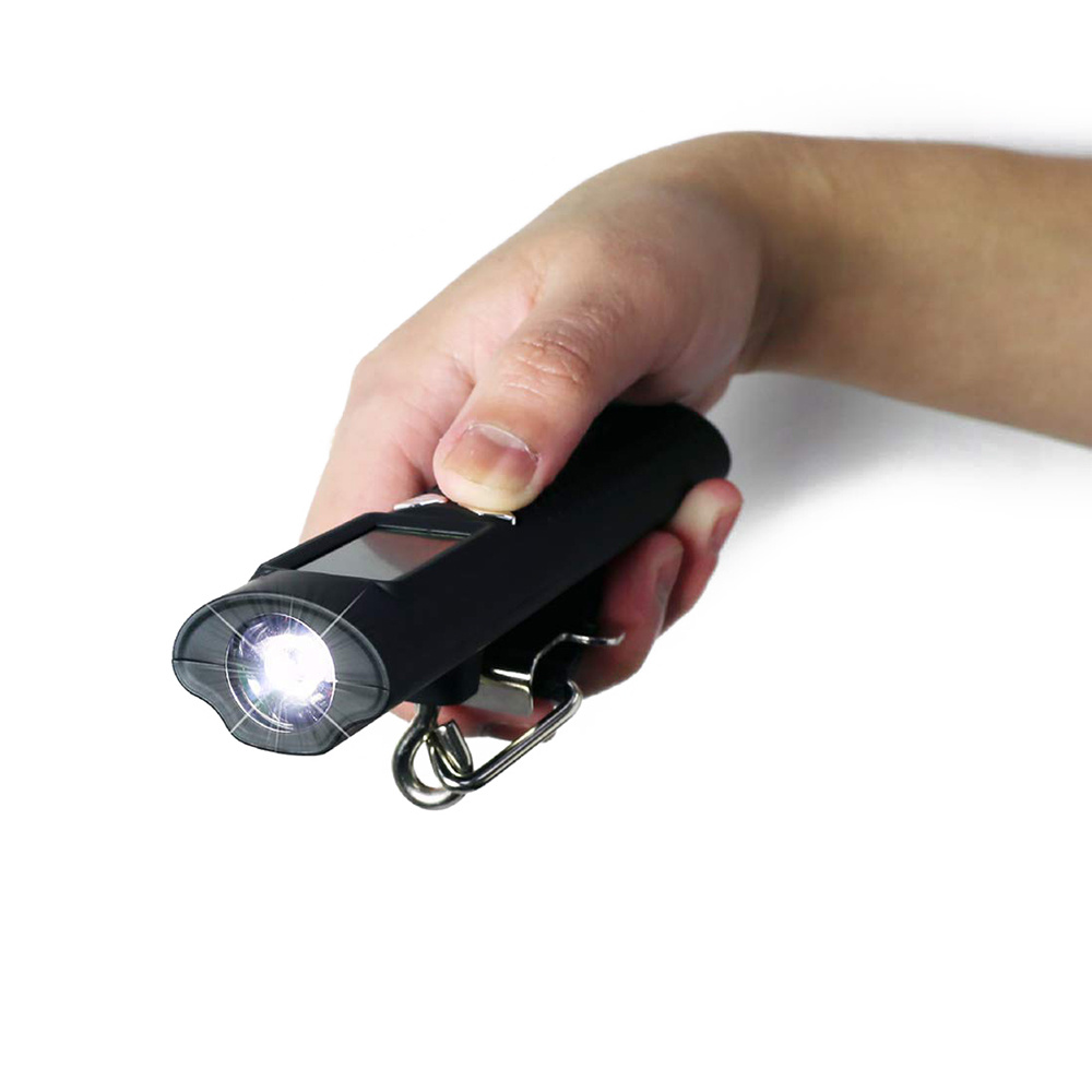 Digitální váha na zavazadla, powerbanka 2600mAh, baterka, do 50kg ±10g