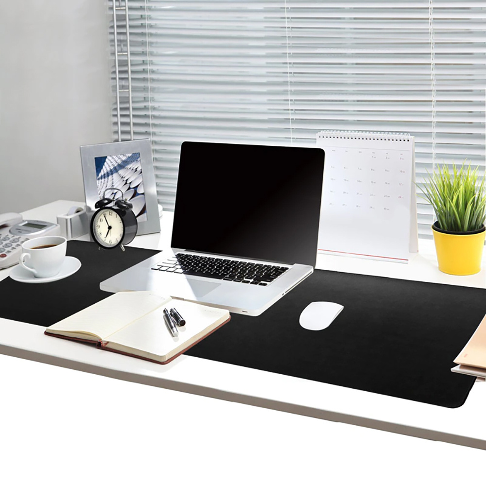 Herní podložka pod myš, 100x50cm, černá