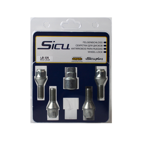 Zajišťovací šrouby SICU M12x1,25x26mm, kužel, klíč 17/19
