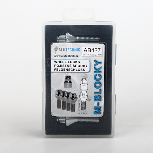Zajišťovací šrouby M-BLOCKY M14x1,50x27mm, kužel, klíč 17/19