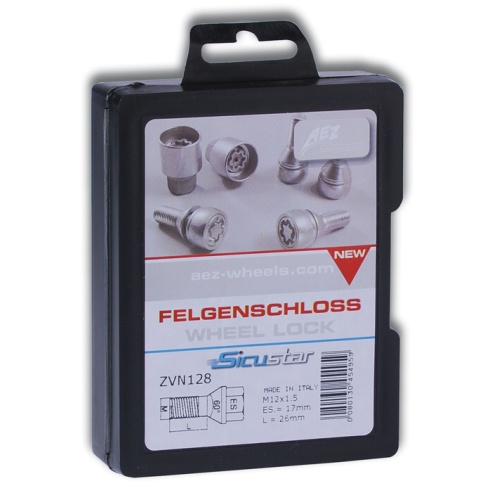 Zajišťovací šrouby SICUSTAR M14x1,5x45mm, koule R14, klíč 17