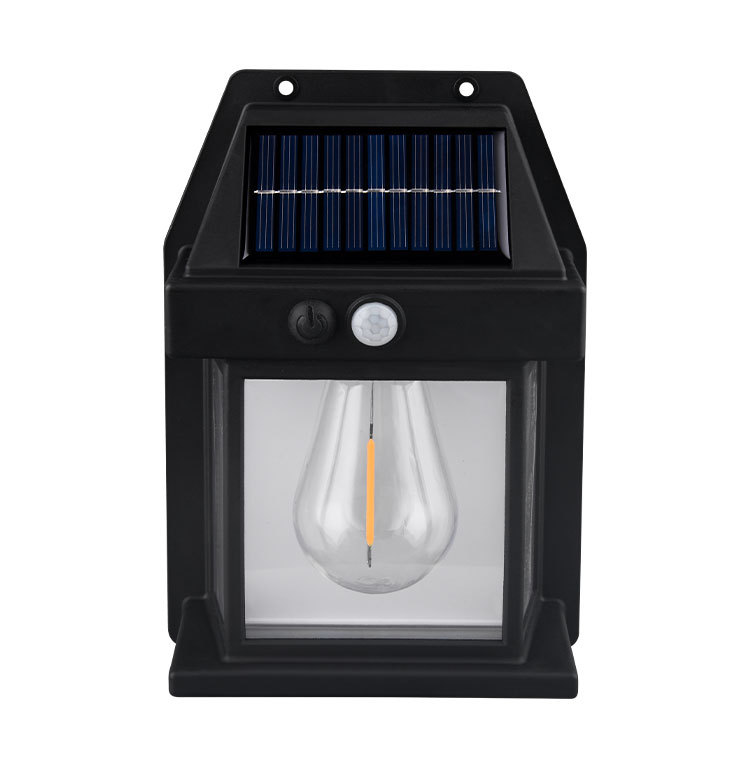 Solární nástěnné světlo s detektorem pohybu RETRO 600LM 120°