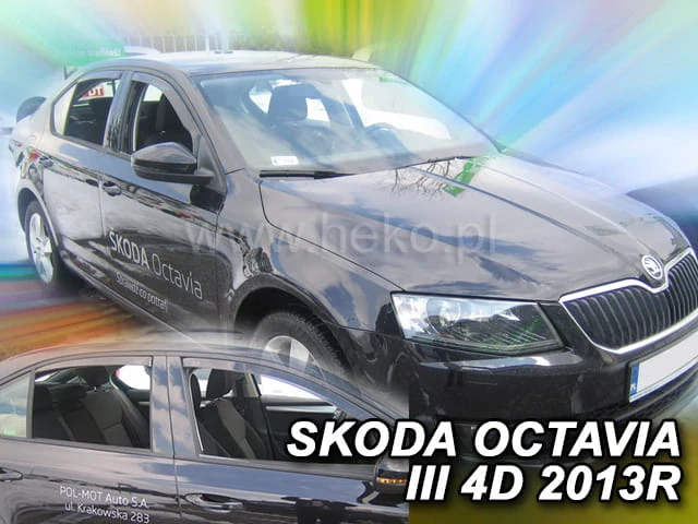 Ofuky oken Škoda Octavia III. 2013-, 5 dveří, sedan, + zadní
