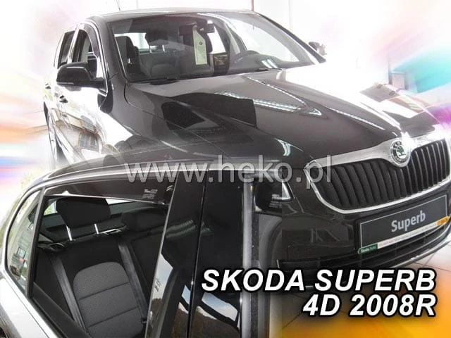 Ofuky oken Škoda Superb II. 2008 -,4 dveře, sedan + zadní