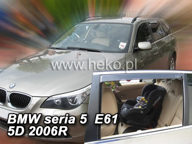 Ofuky oken BMW 5er 2003-2010, E61, combi, + zadní