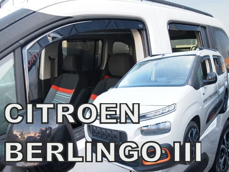 Ofuky oken Citroen Berlingo 2018-, + zadní