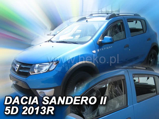 Ofuky oken Dacia Sandero 2013-2020, + zadní