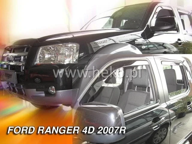 Ofuky oken Ford Ranger 2006-2011, + zadní