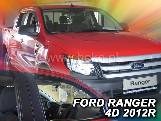 Ofuky oken Ford Ranger 2011-2023, + zadní