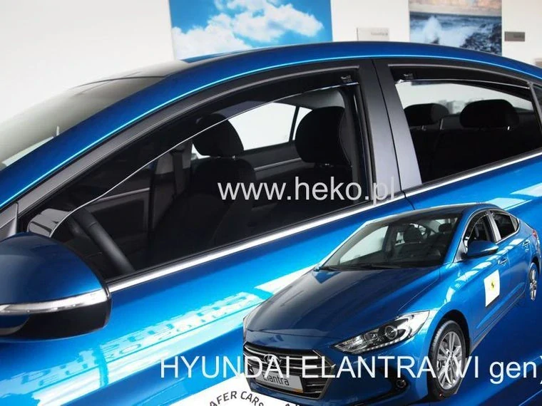 Ofuky oken Hyundai Elantra 2016-2020, + zadní