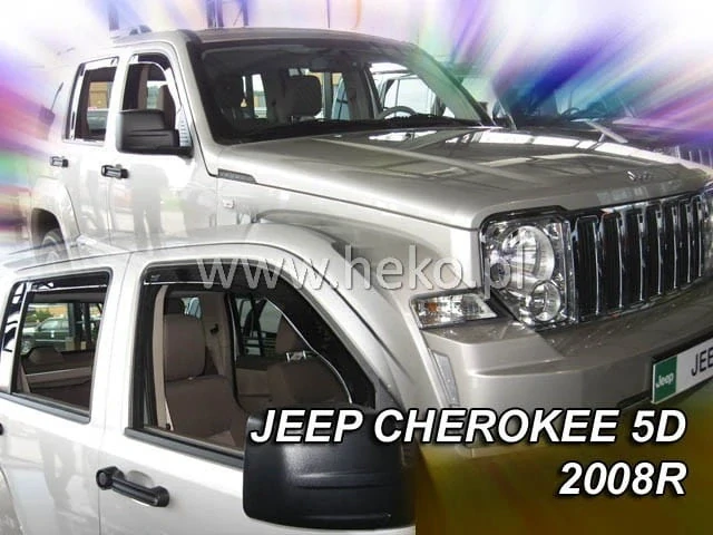 Ofuky oken Jeep Cherokee 2007-2012, + zadní