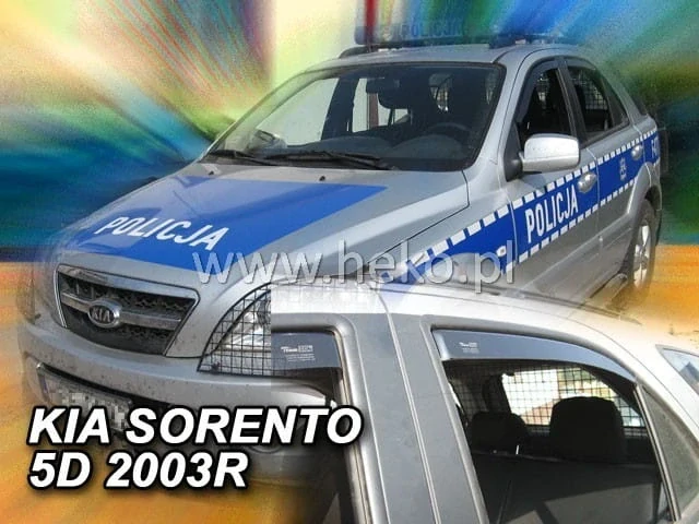 Ofuky oken Kia Sorento 2002-2009, + zadní