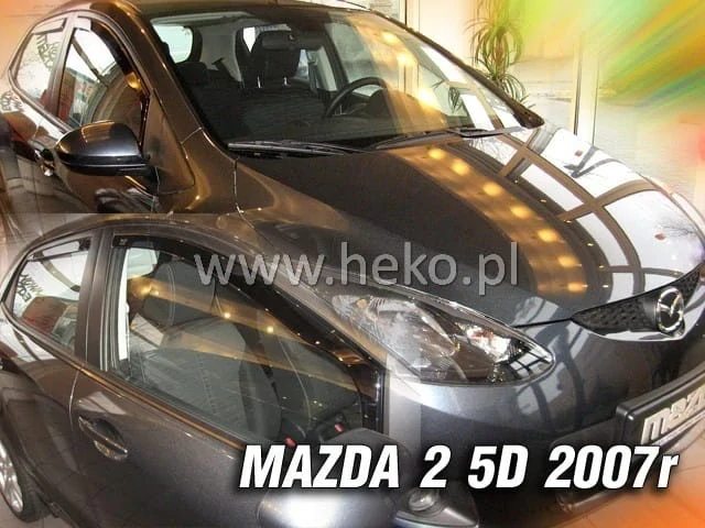 Ofuky oken Mazda 2 2007-2009, + zadní