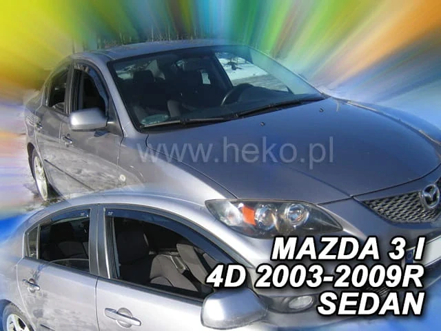 Ofuky oken Mazda 3 2003-2009, sedan, + zadní