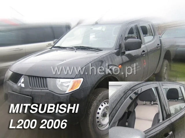 Ofuky oken Mitsubishi L200 2006-2016, 2 i 4 dveře, Single Cab i Double Cab