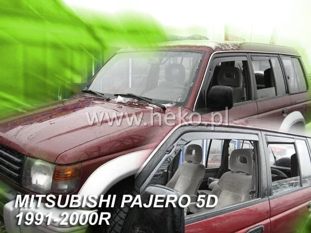 Ofuky oken Mitsubishi Pajero 1991-1999, + zadní