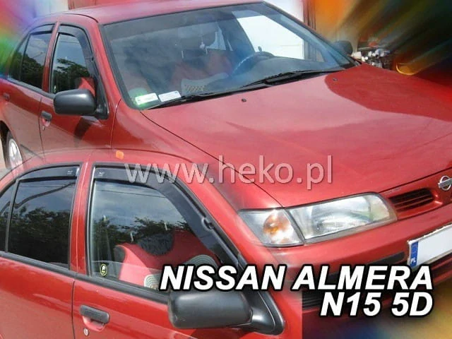 Ofuky oken Nissan Almera 1995-2000, + zadní