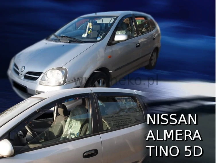 Ofuky oken Nissan Almera Tino 2000-2006, + zadní