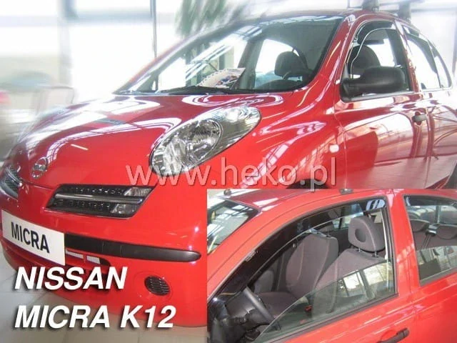 Ofuky oken Nissan Micra 2003-2010, + zadní