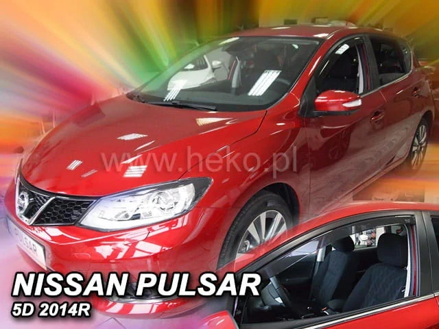 Ofuky oken Nissan Pulsar 2014-2018, + zadní