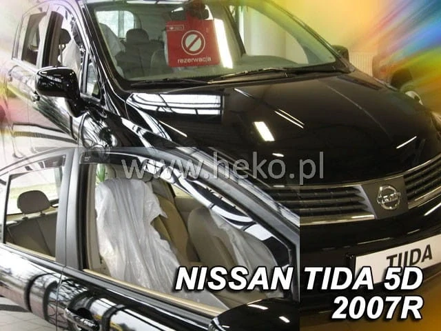 Ofuky oken Nissan Tiida 2004-2012, htb, + zadní