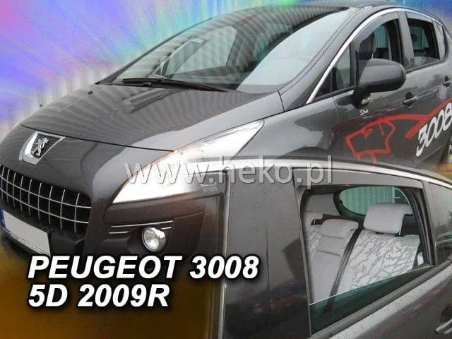 Ofuky oken Peugeot 3008 2009-2017, + zadní