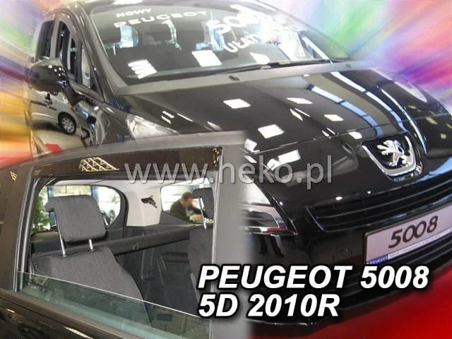Ofuky oken Peugeot 5008 2010-2017, + zadní