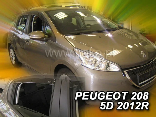 Ofuky oken Peugeot 208 2012-2019, + zadní