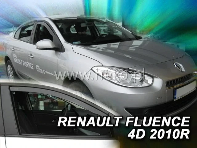 Ofuky oken Renault Fluence 2009-2016, + zadní